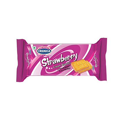 Cremica Biscuits Strawberry Cream